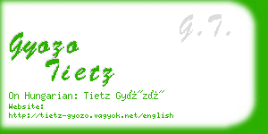 gyozo tietz business card